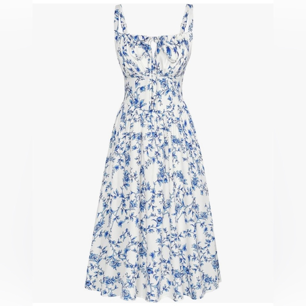 Floral Blue and White Dress NWT
Size Small
